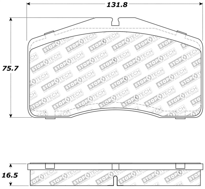 Kies-Motorsports Stoptech StopTech Performance 92-98 Porsche 911 Front Brake Pads