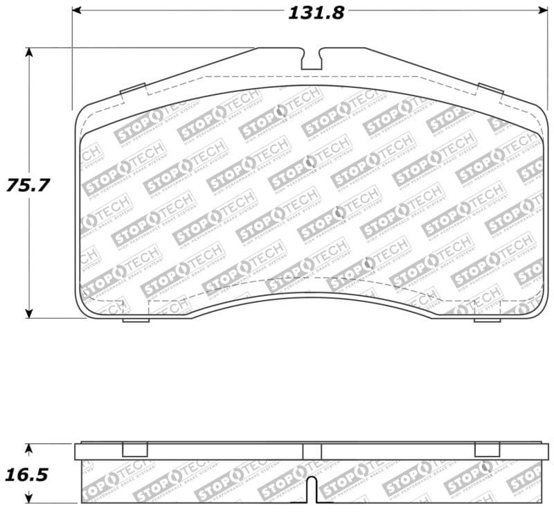Kies-Motorsports Stoptech StopTech Performance 92-98 Porsche 911 Front Brake Pads