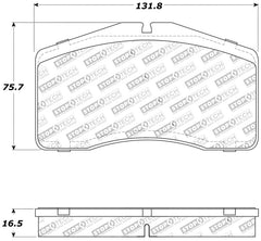 Kies-Motorsports Stoptech StopTech Performance 92-98 Porsche 911 Front Brake Pads