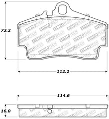 Kies-Motorsports Stoptech StopTech Performance 97-04 Porsche Boxster / 00-08 Boxster S / 98-08 911 Rear Brake Pads