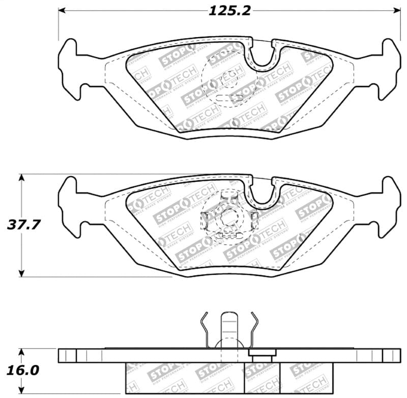 Kies-Motorsports Stoptech StopTech Performance Brake Pads
