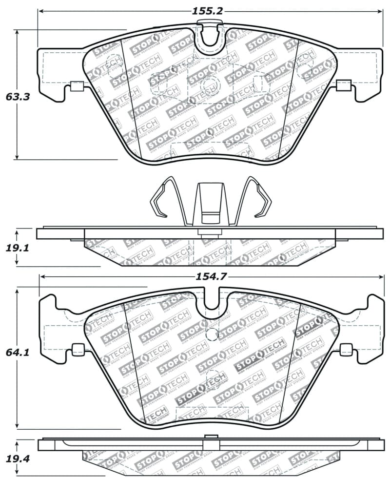 Kies-Motorsports Stoptech StopTech Performance Brake Pads