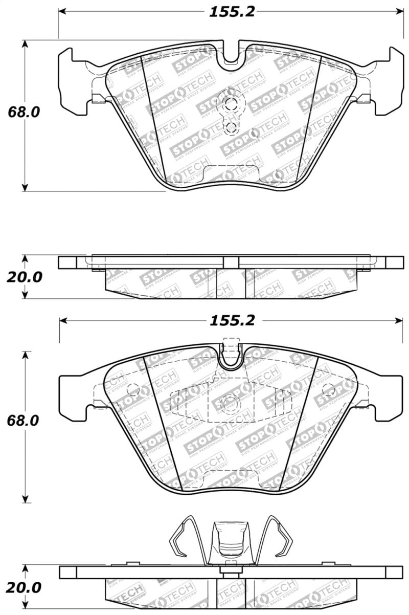 Kies-Motorsports Stoptech StopTech Performance Brake Pads