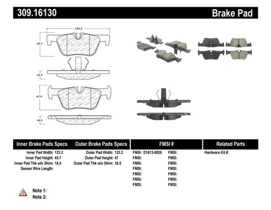 Kies-Motorsports Stoptech StopTech Performance Brake Pads