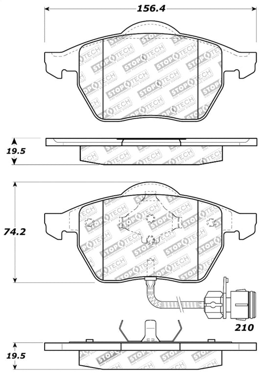 Kies-Motorsports Stoptech StopTech Performance Brake Pads