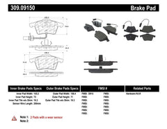 Kies-Motorsports Stoptech StopTech Performance Brake Pads