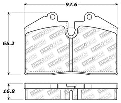 Kies-Motorsports Stoptech StopTech Performance ST-40 4 Piston Front Caliper Brake Pads