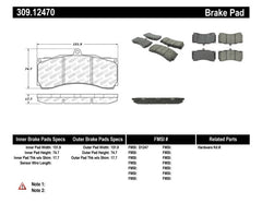 Kies-Motorsports Stoptech StopTech Performance ST-60 Front or Rear Caliper Brake Pads