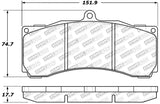 Kies-Motorsports Stoptech StopTech Performance ST-60 Front or Rear Caliper Brake Pads