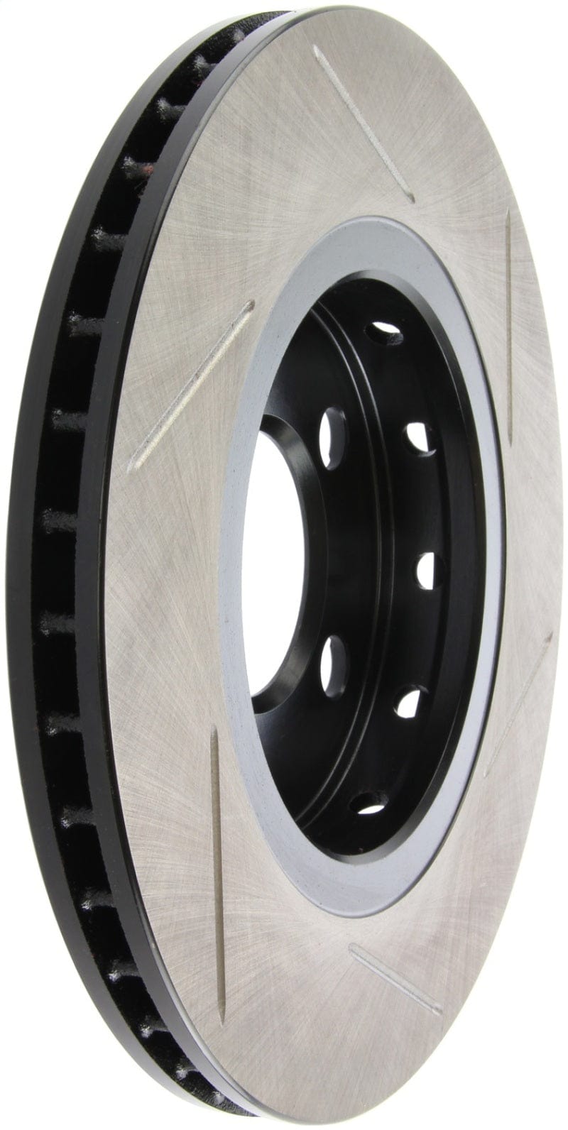 Kies-Motorsports Stoptech StopTech Power Slot 04-06 Audi TT Quattro / 04 VW Golf R32 Left Rear Slotted Rotor