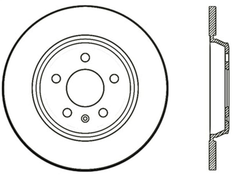 Kies-Motorsports Stoptech StopTech Power Slot 09-10 Audi A4/A4 Quattro / 08-10 A5 / 10 S4 Rear Right Drilled Rotor