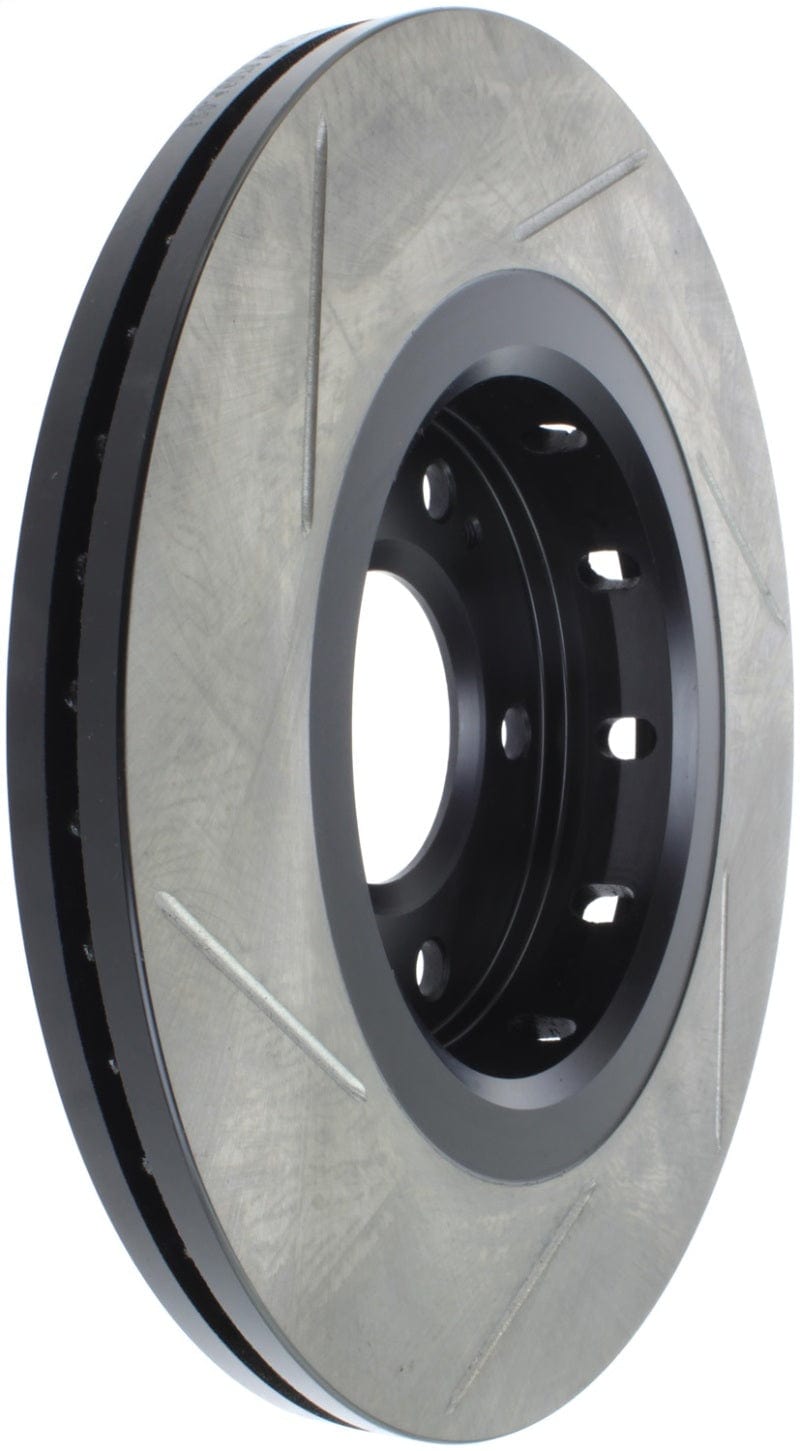 Kies-Motorsports Stoptech StopTech Power Slot 09-10 Lancer Ralliart Slotted Left Front Rotor