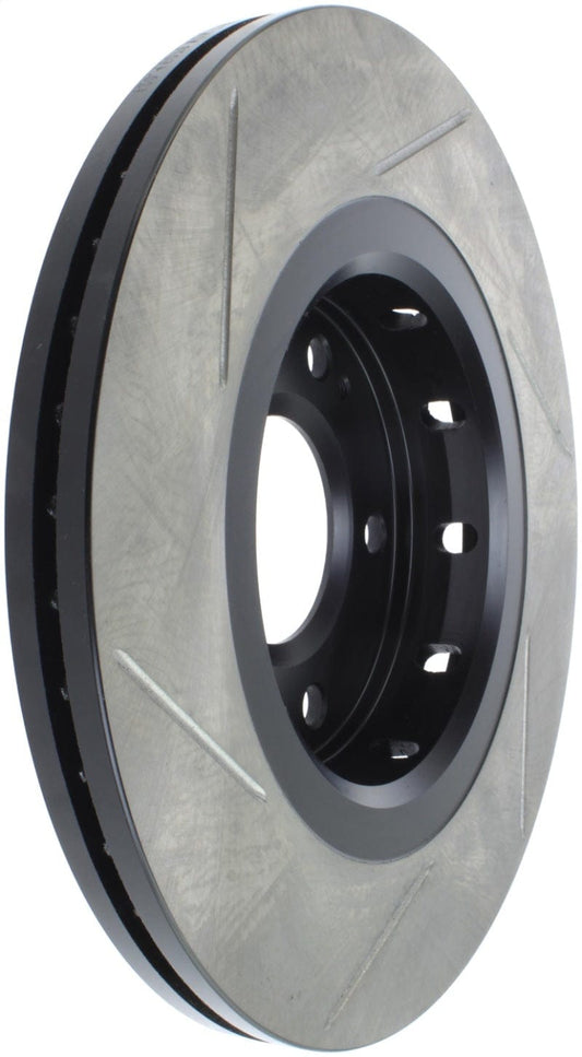 Kies-Motorsports Stoptech StopTech Power Slot 09-10 Lancer Ralliart Slotted Left Front Rotor