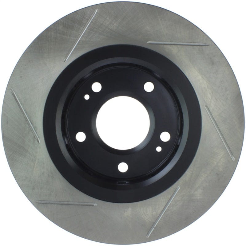 Kies-Motorsports Stoptech StopTech Power Slot 09-10 Lancer Ralliart Slotted Left Front Rotor