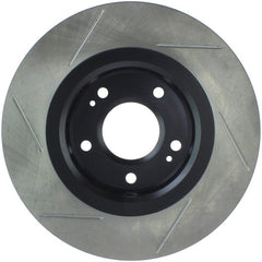 Kies-Motorsports Stoptech StopTech Power Slot 09-10 Lancer Ralliart Slotted Left Front Rotor