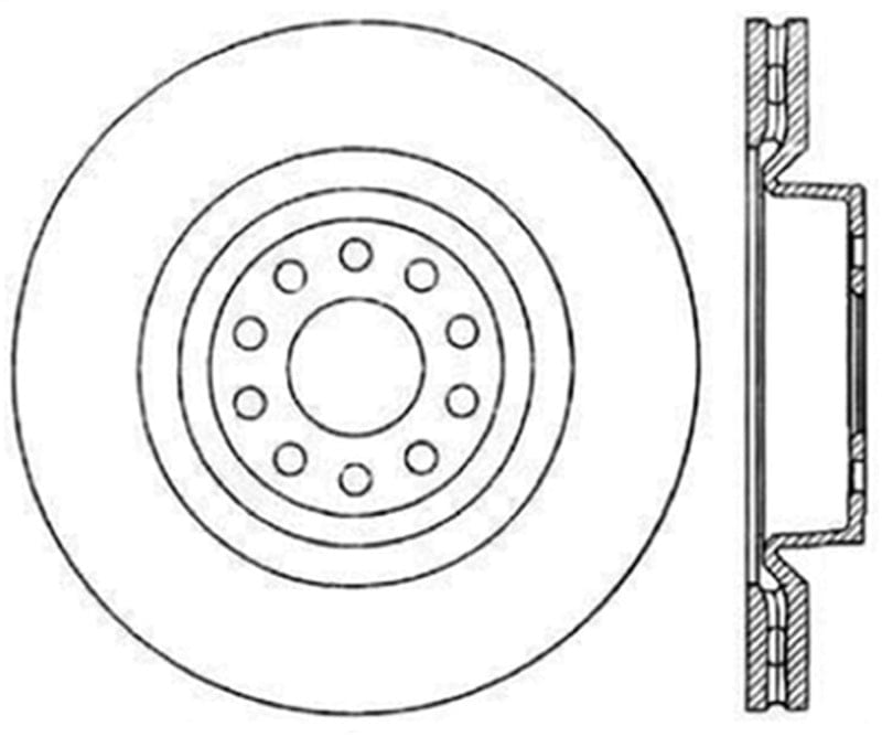 Kies-Motorsports Stoptech StopTech Slotted & Drilled Sport Brake Rotor