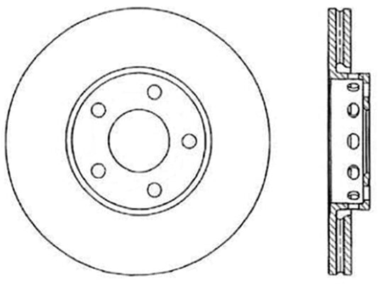 Kies-Motorsports Stoptech StopTech Slotted & Drilled Sport Brake Rotor