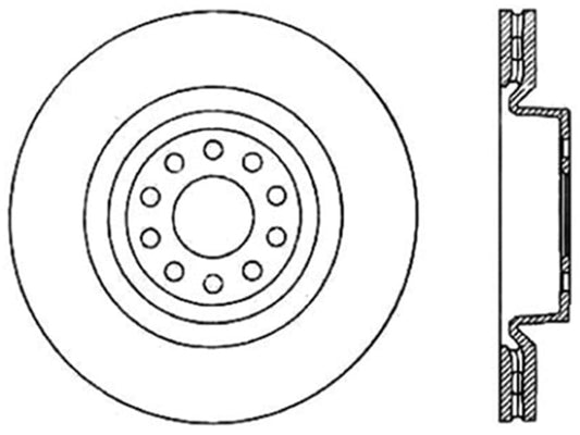 Kies-Motorsports Stoptech StopTech Slotted & Drilled Sport Brake Rotor