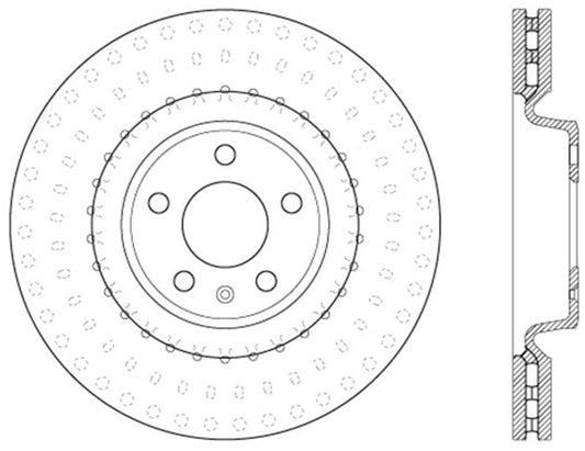 Kies-Motorsports Stoptech StopTech Slotted & Drilled Sport Brake Rotor