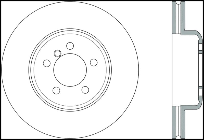 Kies-Motorsports Stoptech StopTech Sport 14-15 BMW 435i Front Left Slotted Brake Rotor