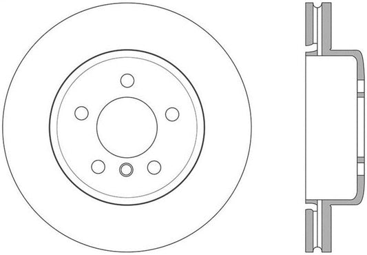 Kies-Motorsports Stoptech StopTech Sport 14-15 BMW 435i Rear Left Slotted Brake Rotor
