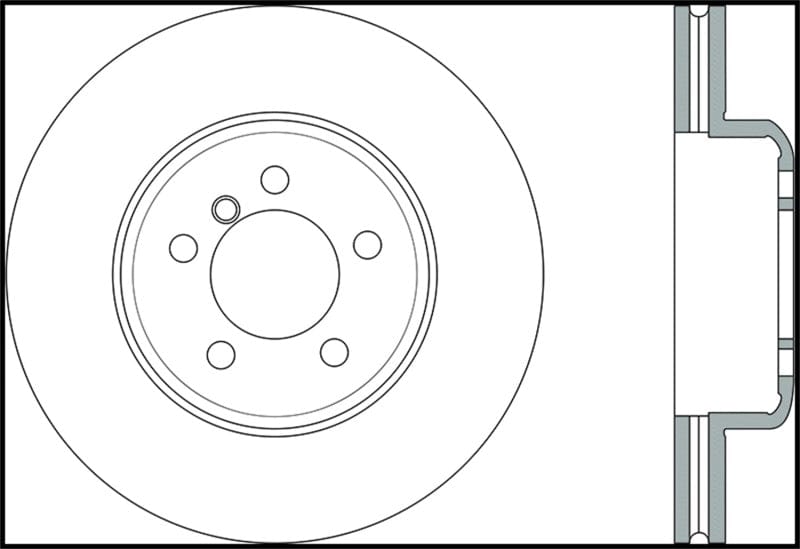 Kies-Motorsports Stoptech StopTech Sport 14-15 BMW 435i Right Front Slotted Brake Rotor