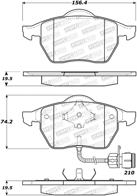 Kies-Motorsports Stoptech StopTech Street Brake Pads - Front