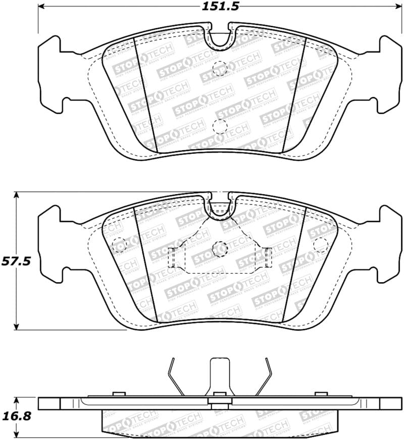 Kies-Motorsports Stoptech StopTech Street Brake Pads - Front