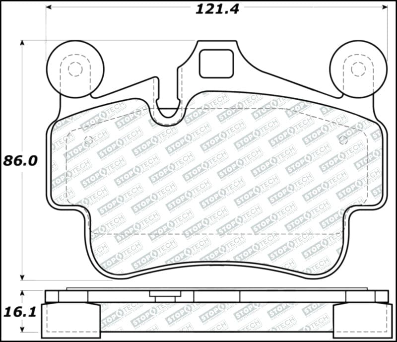 Kies-Motorsports Stoptech StopTech Street Select 17-18 Porsche 718 Boxster/Cayman (w/Ceramic Brakes) Front Brake Pads