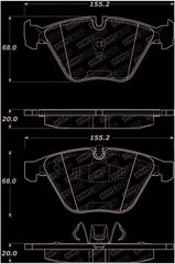 Kies-Motorsports Stoptech StopTech Street Select Brake Pads - Front 07-13 BMW 328i