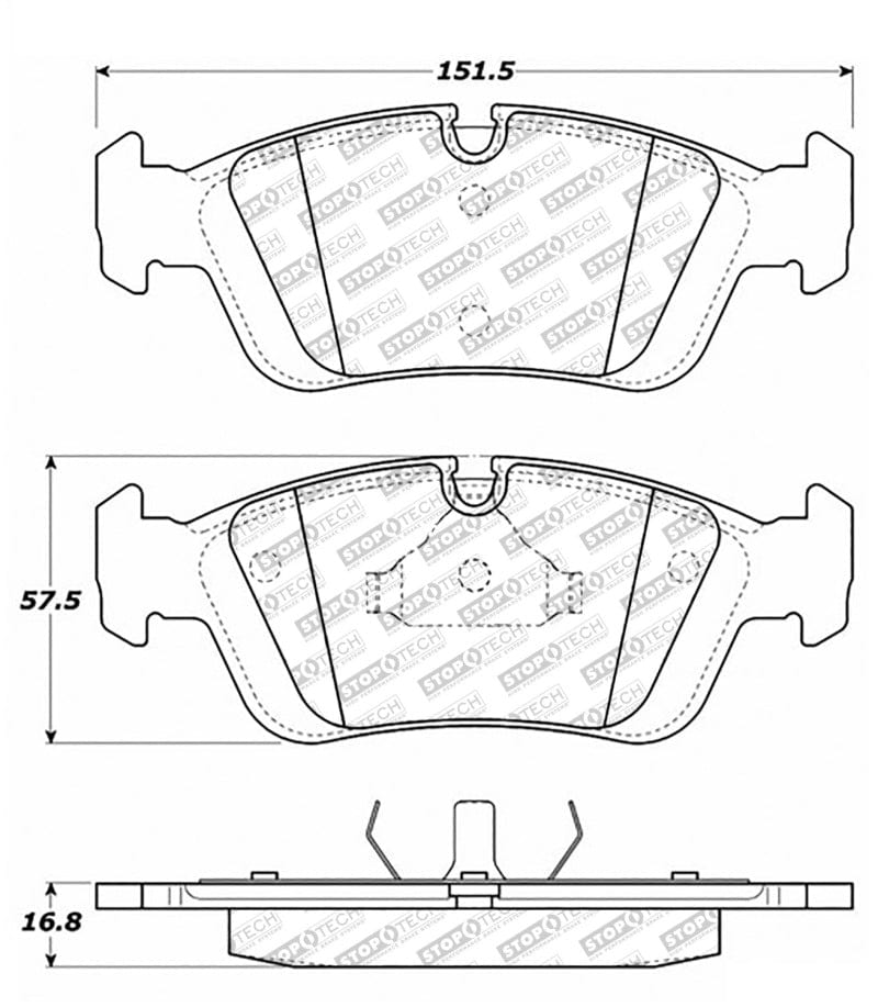 Kies-Motorsports Stoptech StopTech Street Select Brake Pads - Rear