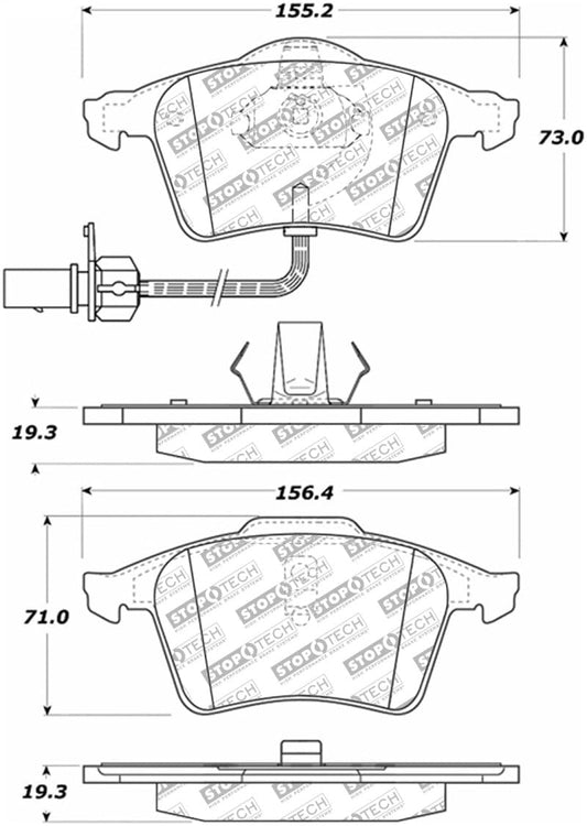 Kies-Motorsports Stoptech StopTech Street Select Brake Pads - Rear