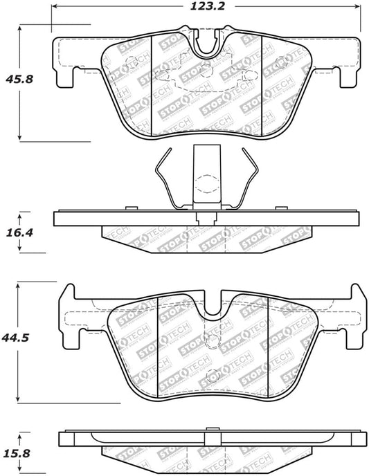 Kies-Motorsports Stoptech StopTech Street Select Brake Pads w/Hardware - Rear