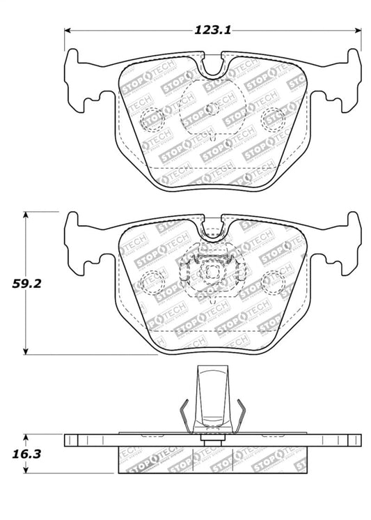 Kies-Motorsports Stoptech StopTech Street Touring 01-07 BMW M3 E46 / 00-04 M5 / 04-09 X3 / 00-06 X5