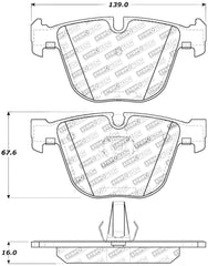 Kies-Motorsports Stoptech StopTech Street Touring 06-09 BMW M5 E60 / 07-09 M6 E63/E63 Rear Brake Pads