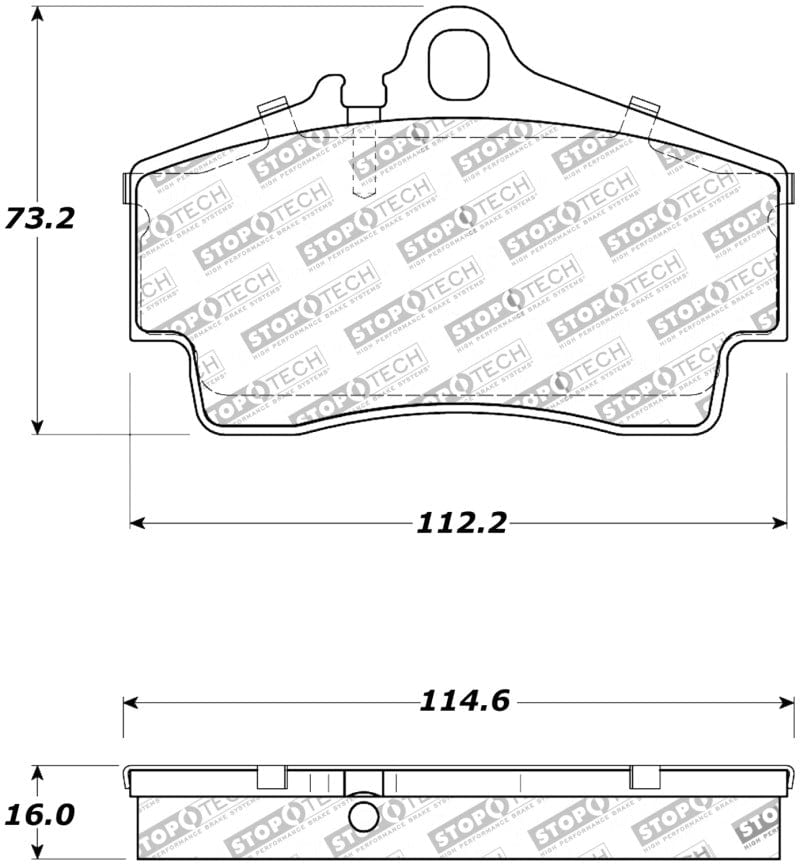 Kies-Motorsports Stoptech StopTech Street Touring 97-04 Porsche Boxster / 00-08 Boxster S Rear Brake Pads