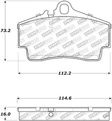 Kies-Motorsports Stoptech StopTech Street Touring 97-04 Porsche Boxster / 00-08 Boxster S Rear Brake Pads
