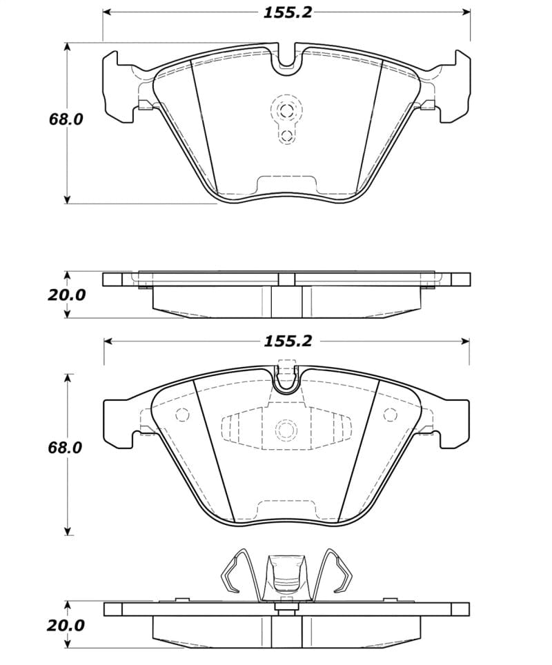 Kies-Motorsports Stoptech StopTech Street Touring Brake Pads