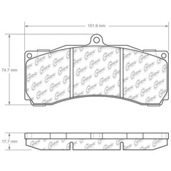 Kies-Motorsports Stoptech StopTech Street Touring ST-60 Front or Rear Caliper Brake Pads