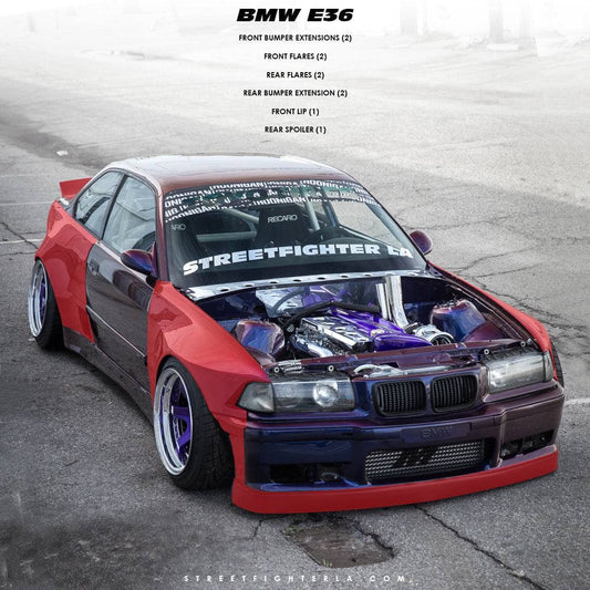 Kies-Motorsports STREETFIGHTER LA BMW E36 Wide Body Kit