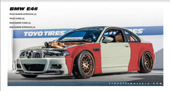 Kies-Motorsports STREETFIGHTER LA BMW E46 Wide Body Kit