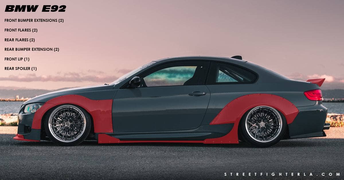 Kies-Motorsports StreetFighter LA BMW E92 Wide Body Kit