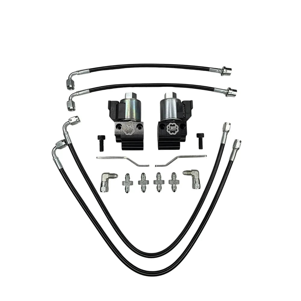 Kies-Motorsports TBM Brakes TBM 20-25 A90/91 Toyota Supra, BMW M240,M340,M440,Z4, Dual LINE LOCK Kit w/ Brackets