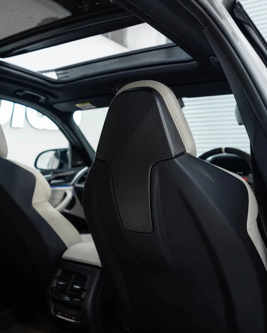 Kies-Motorsports TRE BMW 2 Series G42, M3 G80, M4 G82, M2 G87 Pre-Preg Matte Carbon Fiber Seat Back Cover by TRE (2018+)