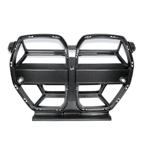 Kies-Motorsports TRE BMW G8X M3/M4 Pre-Preg Carbon Fiber CSL Front Kidney Grilles with or without ACC Fitment by TRE (2021+)