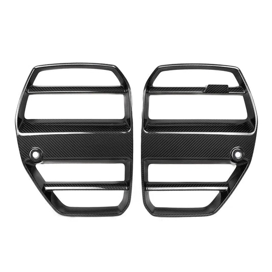 Kies-Motorsports TRE BMW G8X M3/M4 Pre-Preg Carbon Fibre GT Front Kidney Grilles by TRE (2021+)