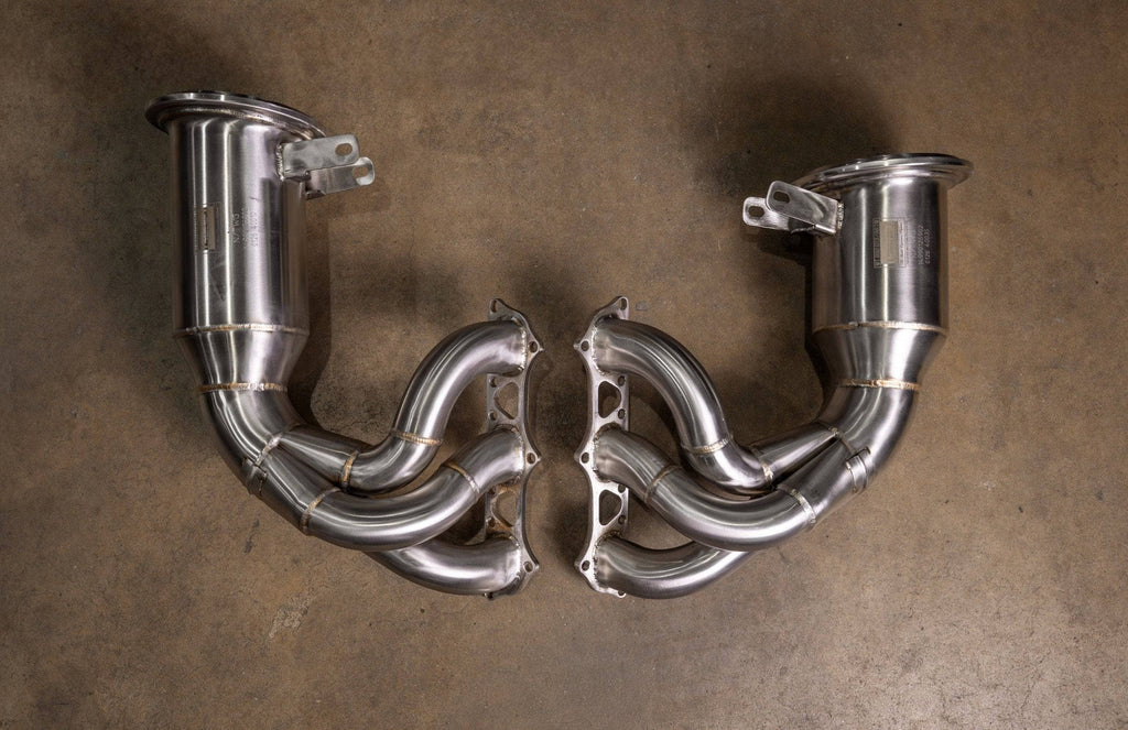 Kies-Motorsports Valvetronic Designs 400 Cell Catted Down Pipes For Porsche 992 GT3 / GT3 RS