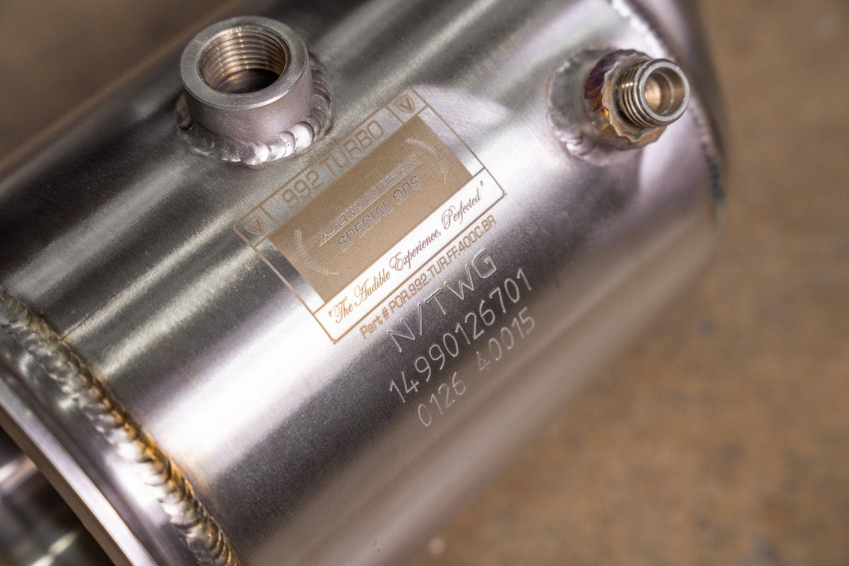 Kies-Motorsports Valvetronic Designs 400 Cell Catted Down Pipes For Porsche 992 Turbo / Turbo S