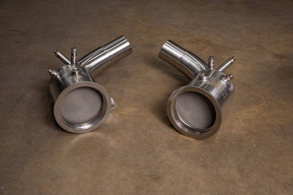 Kies-Motorsports Valvetronic Designs 400 Cell Catted Down Pipes For Porsche 992 Turbo / Turbo S