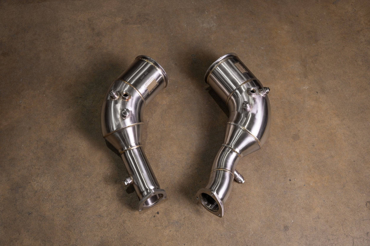 Kies-Motorsports Valvetronic Designs Audi C8 RS6 / RS7 400 Cell Catted Downpipes